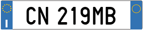 Truck License Plate